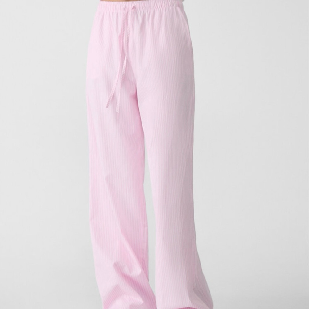 Stradivarius Striped Pink Pants